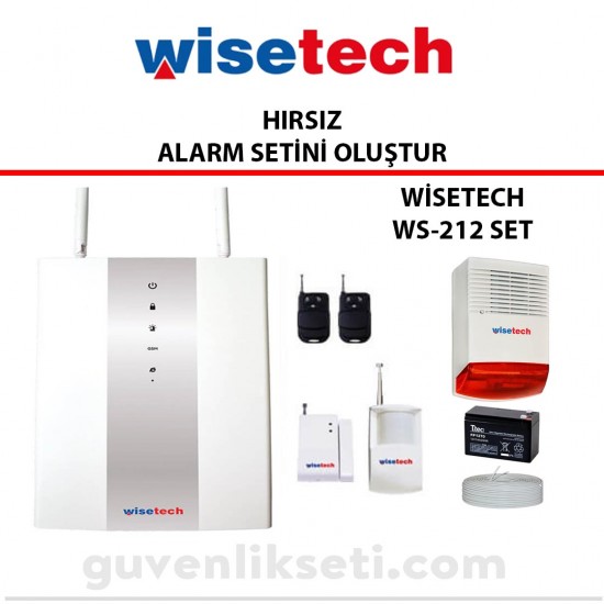 Wisetech WS-212 Kablosuz Alarm - Kendi Setini Oluştur